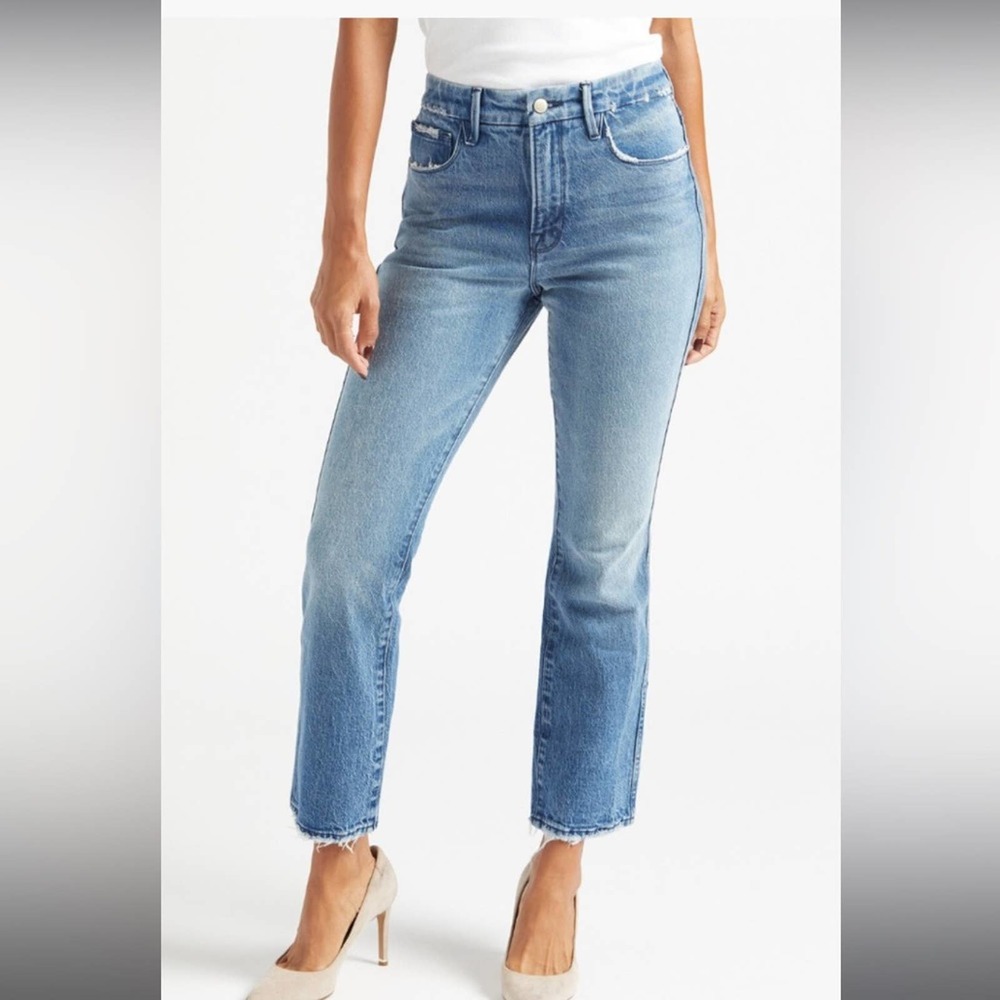 Good American Good Curve Straight Jeans